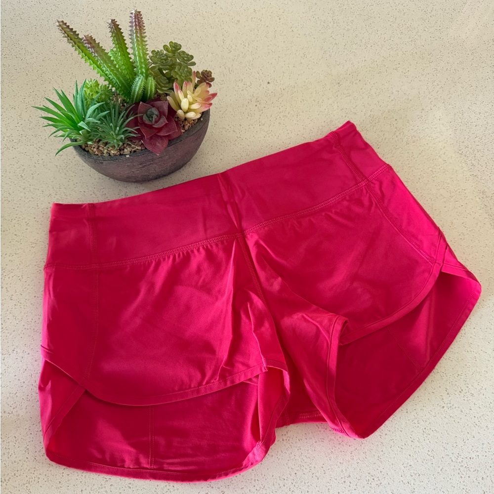 Lululemon bright pink speed short